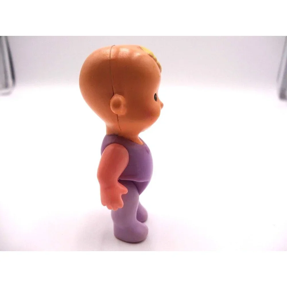 Fisher Price My First Doll‎ House baby blond hair purple one piece infant Mattel